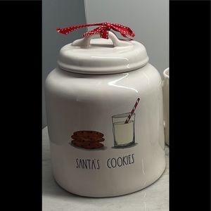 Rae Dunn Santa's Cookies Canister
